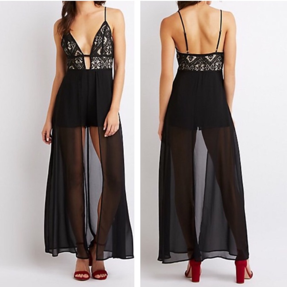 NWT Charlotte Russe maxi romper